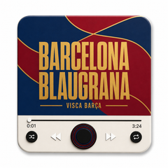 Aimant sonore football Barcelona Blaugrana — fond blanc