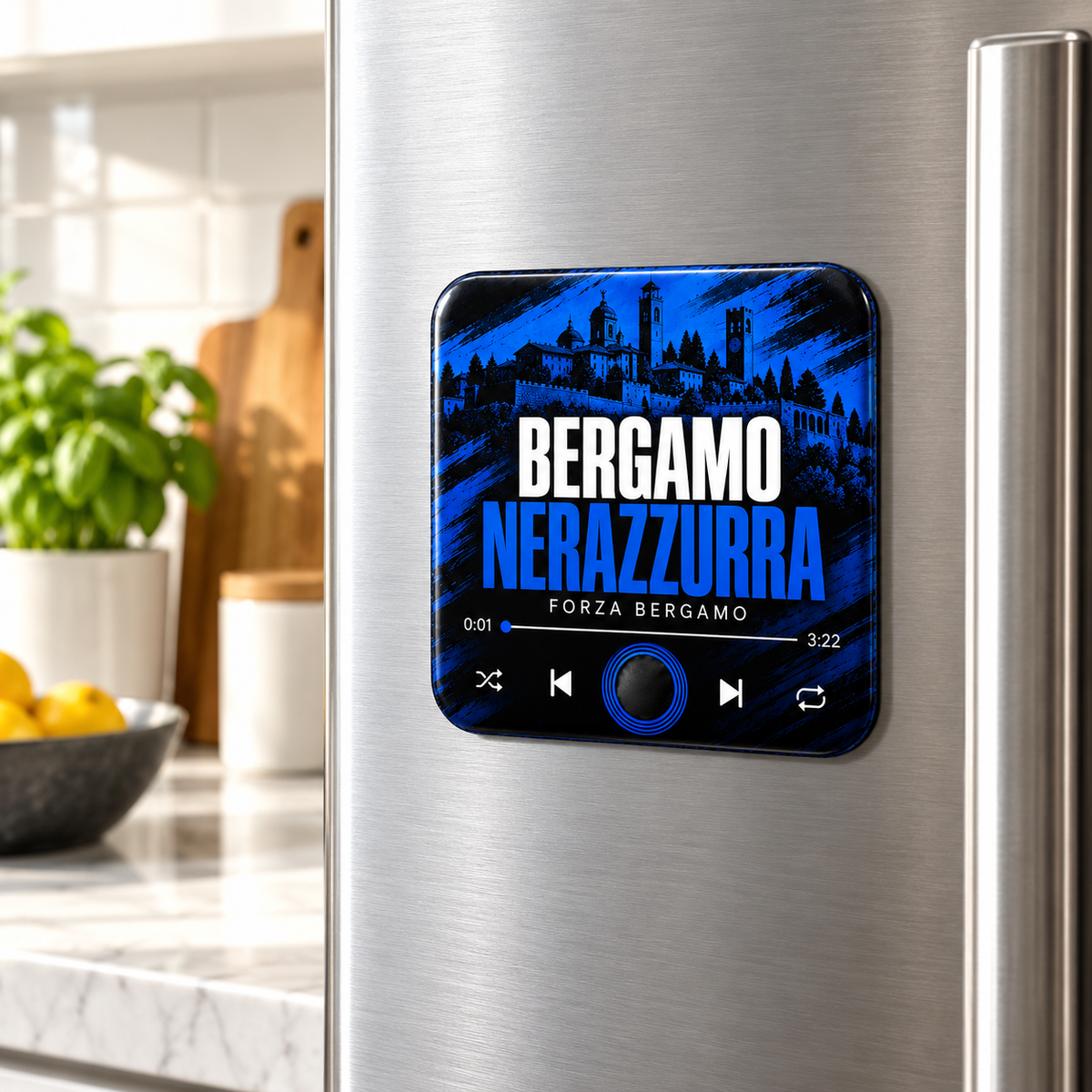 Bergamo Nerazzurra Football Sound Magnet - product image 3