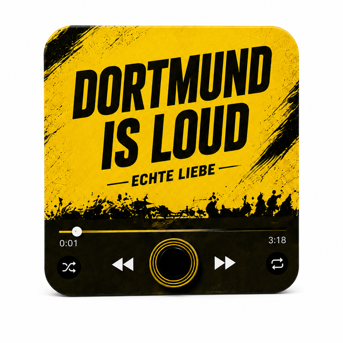 Dortmund sound magnet on white background