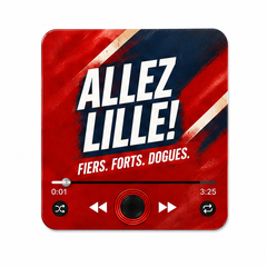 Lille sound magnet on white background