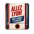 Lyon sound magnet on white background