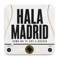 Aimant sonore football Madrid Blanco — fond blanc