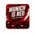Munich sound magnet on white background