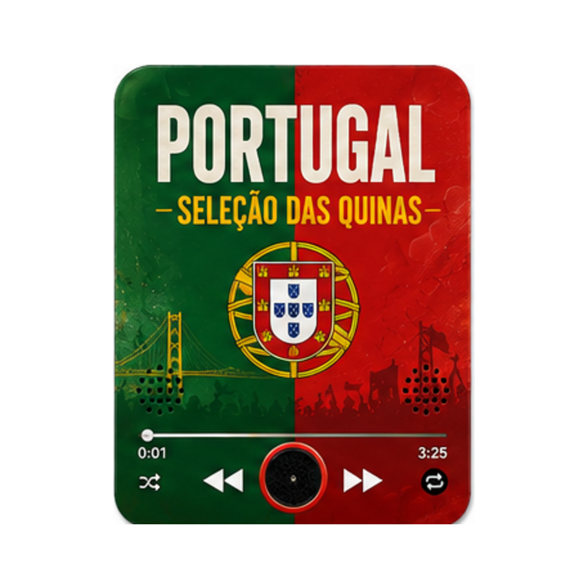 Portugal football sound magnet