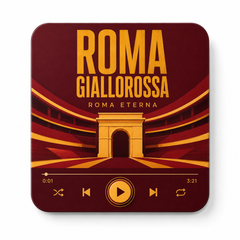 Roma Giallorossa Football Sound Magnet – product on white background