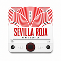 Aimant sonore football Sevilla Roja — fond blanc