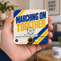 Yorkshire blue and yellow football sound magnet