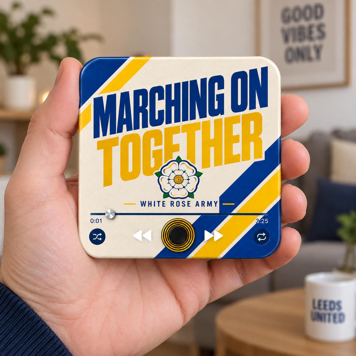 Yorkshire blue and yellow football sound magnet